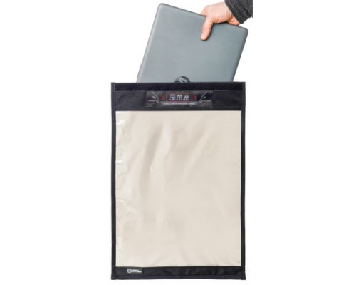 Екрануючий чохол для ноутбука 16" Mission Darkness Faraday Bag на липучці з прозорим вікном