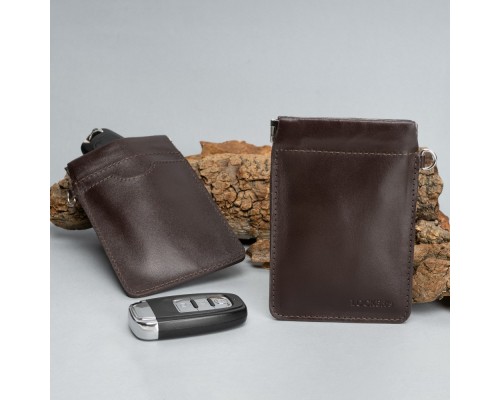 Экранирующий чехол Фарадея для защиты от угона авто с бесключевым доступом коричневый LOCKER's LK2-Brown