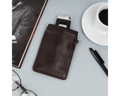 Экранирующий чехол Фарадея для защиты от угона авто с бесключевым доступом коричневый LOCKER's LK2-Brown