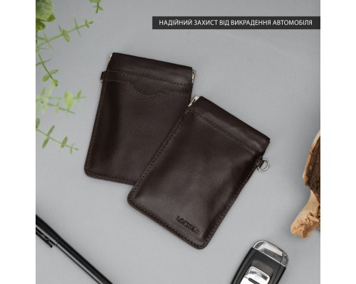 Экранирующий чехол Фарадея для защиты от угона авто с бесключевым доступом коричневый LOCKER's LK2-Brown