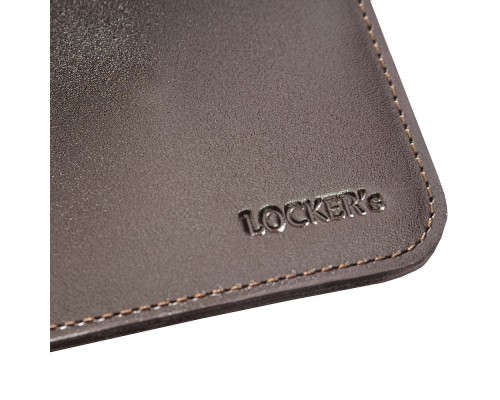 Дорожный органайзер для документов с RFID защитой LOCKER's LT-Brown