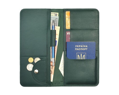 Дорожній органайзер для документів з RFID захистом LOCKER's LT-Green