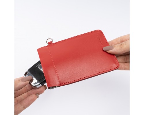 Экранирующий чехол Фарадея для защиты от угона авто с бесключевым доступом красный LOCKER's LK2-Red