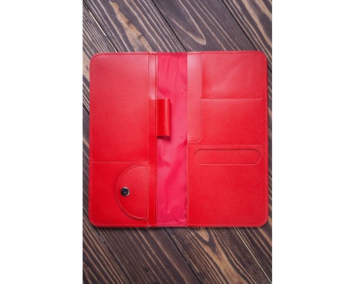 Дорожный органайзер для документов с RFID защитой LOCKER's LT-Red