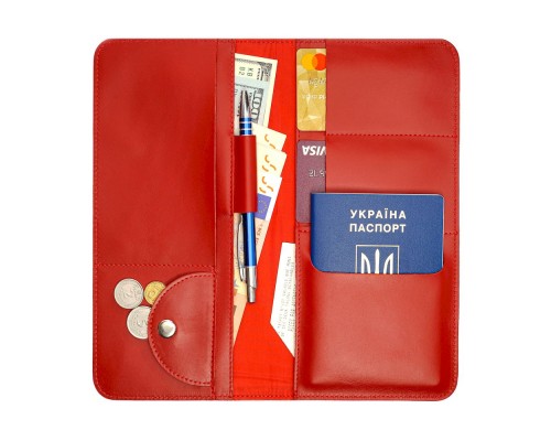 Дорожный органайзер для документов с RFID защитой LOCKER's LT-Red