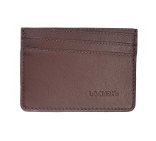 Кожаный картхолдер с RFID защитой  на 7 отделений LOCKER's LH2-Bordo
