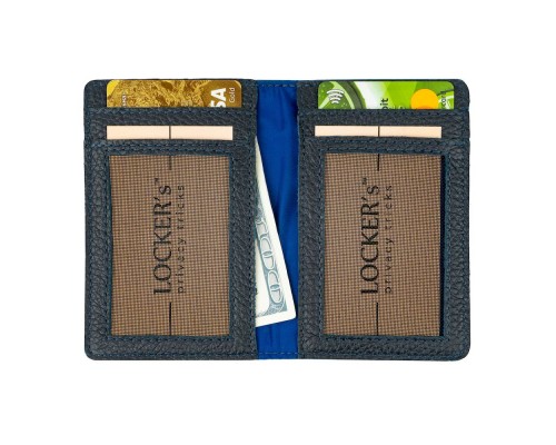 Обкладинка з RFID захистом для українського ID паспорта LOCKER's LID-Blue