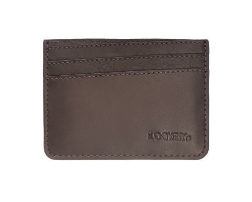 Шкіряний картхолдер з RFID захистом на 7 відділень LOCKER's LH2-Brown