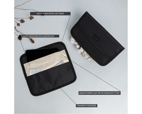 Экранирующий чехол для телефона до 7" LOCKER's LPF7-Black