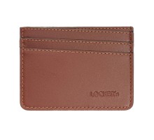 Кожаный картхолдер с RFID защитой  на 7 отделений LOCKER's LH2-Cognac