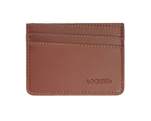 Кожаный картхолдер с RFID защитой  на 7 отделений LOCKER's LH2-Cognac